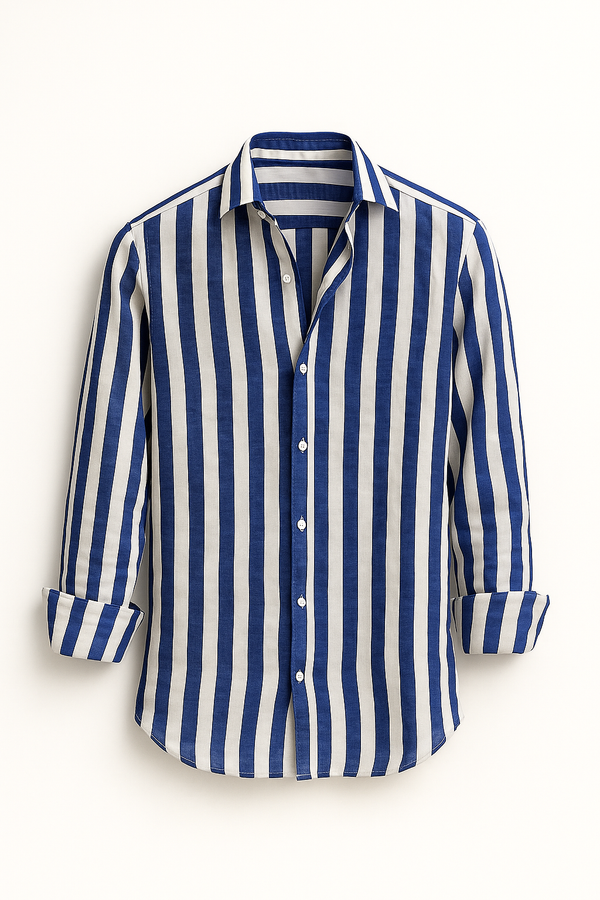 Camisa de Linho Listrada Navagio